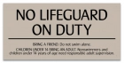 Oregon No Lifeguard On Duty Sign
