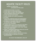 Oregon Pool Rules Sign