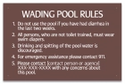 Oregon Wading Pool Rules Sign
