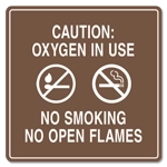 Oxygen In Use - No Smoking No Open Flame