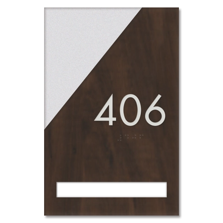 Patient Room Number Sign - 1 Slot