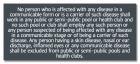 Prince William Communicable Disease Sign