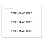 Print Your Own! Additional 3-Line Inserts