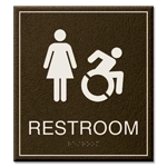Restroom Sign w/Female & Dynamic ISA Symbols