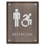 Restroom Sign w/Male & Dynamic ISA Symbols