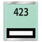 Room Number Sign - 1 slot