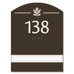 Room Number Sign - 1 slot