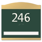 Room Number Sign - 1 slot
