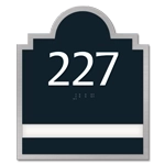 Room Number Sign - 1 slot