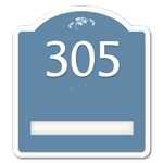 Room Number Sign - 1 slot