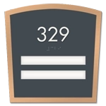 Room Number Sign - 2 slot