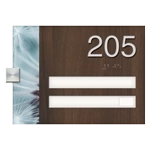 Room Number Sign - 2 slot