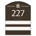 Room Number Sign - 2 slot