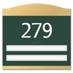 Room Number Sign - 2 slot