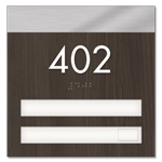 Room Number Sign - 2 slot