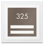 Room Number Sign - 2 slot