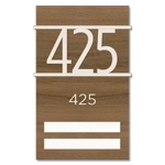 Room Number Sign - 2 slot