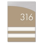 Room Number Sign - 2 slot