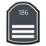 Room Number Sign - 3 slot