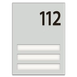 Room Number Sign - 3 slot