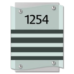 Room Number Sign - 3 slot
