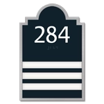 Room Number Sign - 3 slot