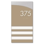Room Number Sign - 3 slot
