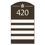 Room Number Sign - 4 slot