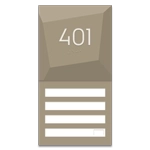 Room Number Sign - 4 slot