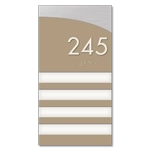 Room Number Sign - 4 slot