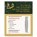 Standard Elevator Evacuation Plans - CA Compliant