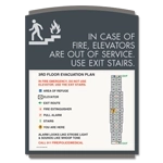 Standard Elevator Evacuation Plans - CA Compliant