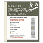 Standard Elevator Evacuation Plans - CA Compliant