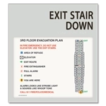 Standard Stairway Evacuation Plans - CA Compliant