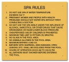 State Pool Sign - Spa Rules - Alabama Compliant
