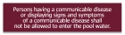 Tennessee Communicable Disease Pool Sign
