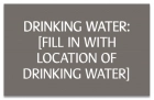 Texas Drinking Water Location Sign