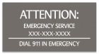 Utah Emergency Pool Sign