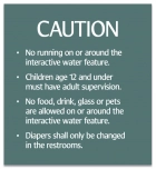 Utah Interactive Water Feature Caution Sign