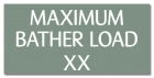 Virginia Maximum Bather Load Sign