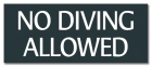 Virginia No Diving Sign