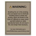 Warning Sign: Smoking Area