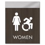 Women Sign w/Female & Dynamic ISA Symbols