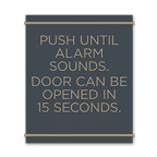 Push Until Alarm Sounds Signs