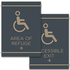 Handicap Accessible Directional Signs