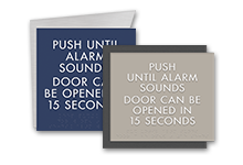 delayed egress sign