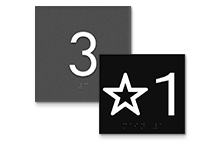 elevator floor number signs