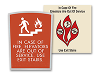 in case of fire signage