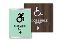 accessible exit directional