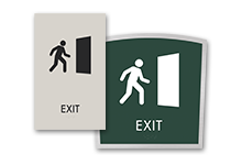 braille exit signs
